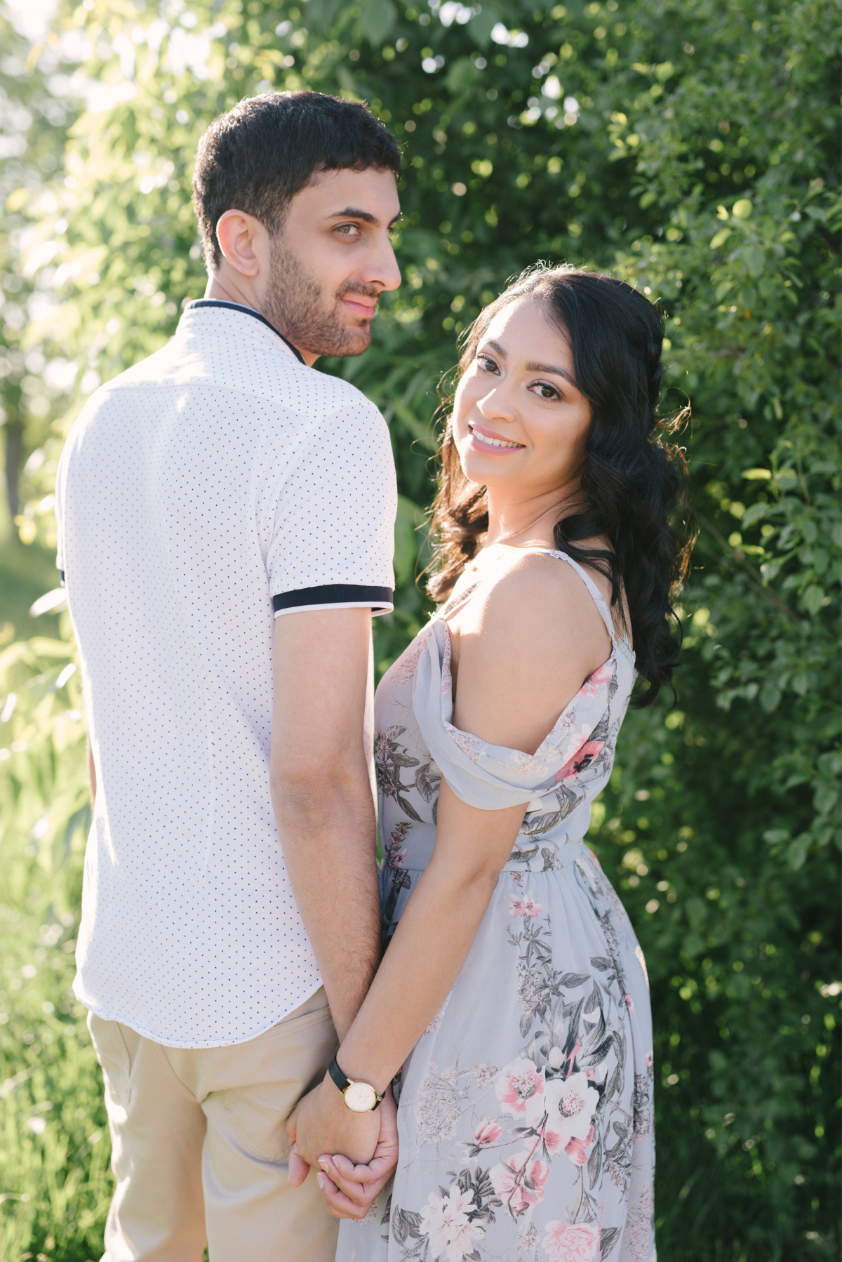 Niagara winery engagement photos
