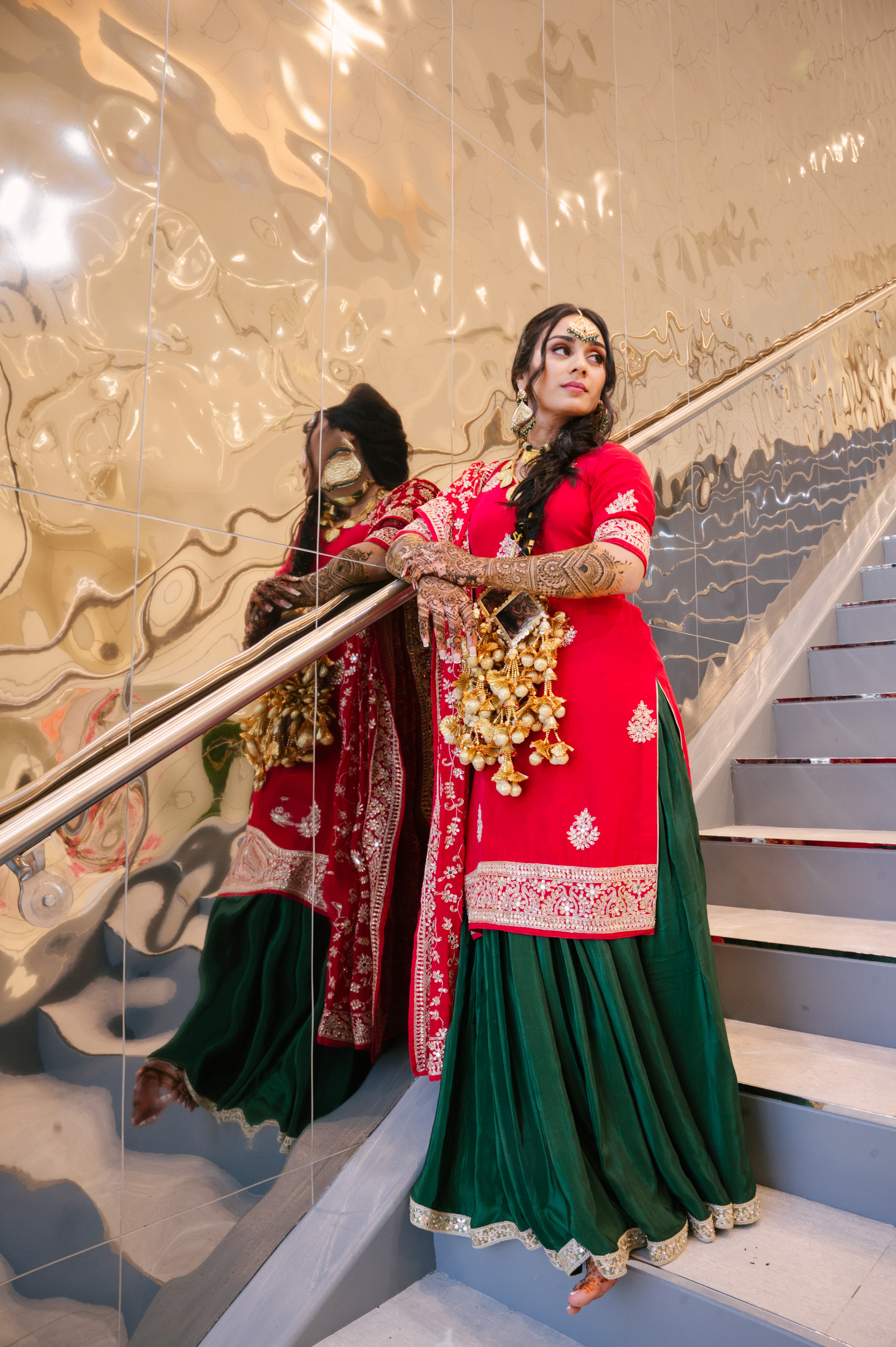 indian bride at alexis event venue dallas texas