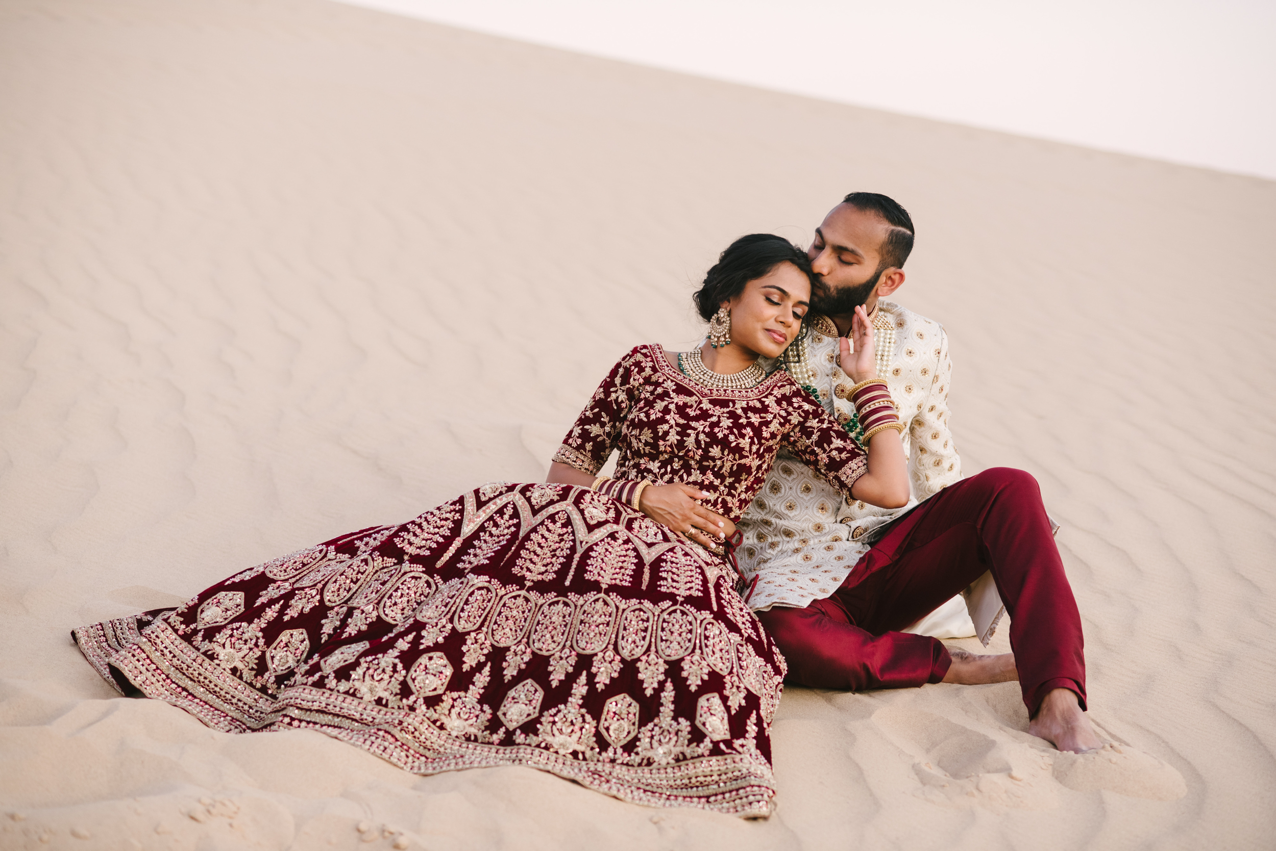 indian wedding elopement california yuma desert