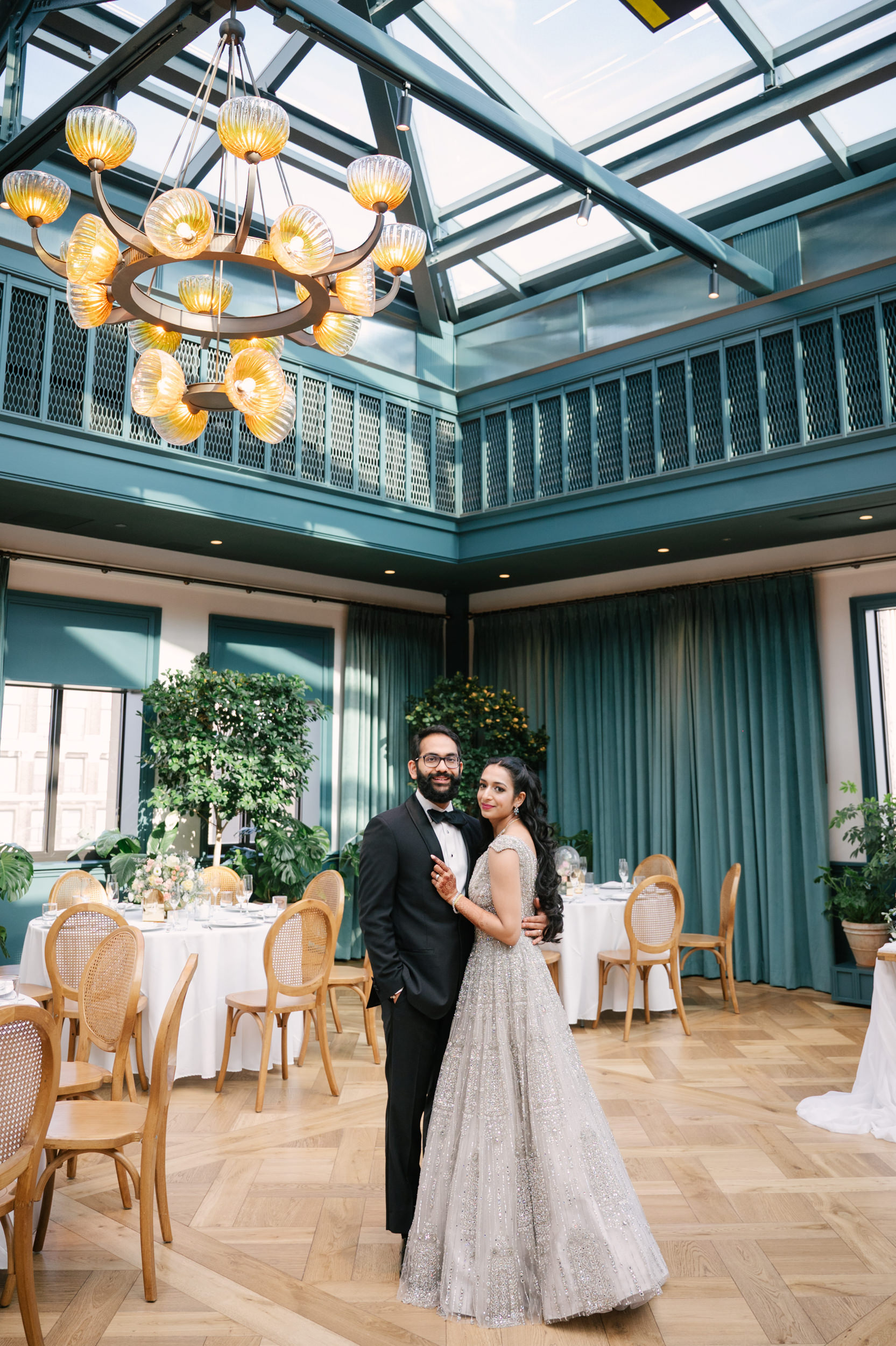 A Book Tower Wedding Reception in Detroit, Michigan.
