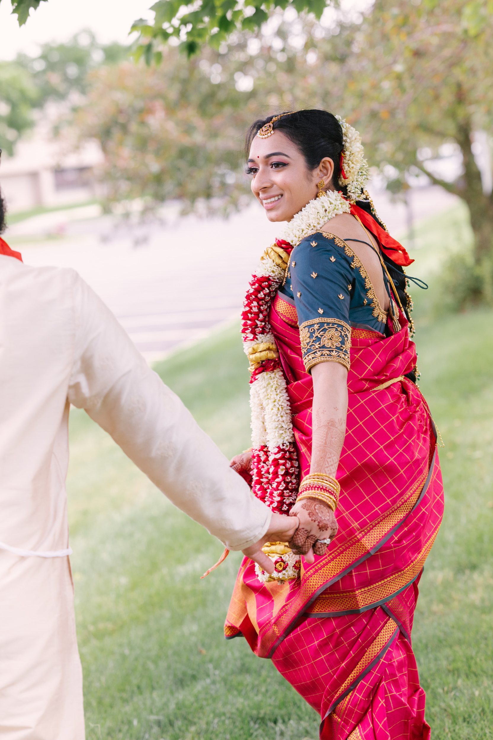 indian bride and groom at a michigan indian wedding, at the meridian in farmington hills, detroit, michigan.