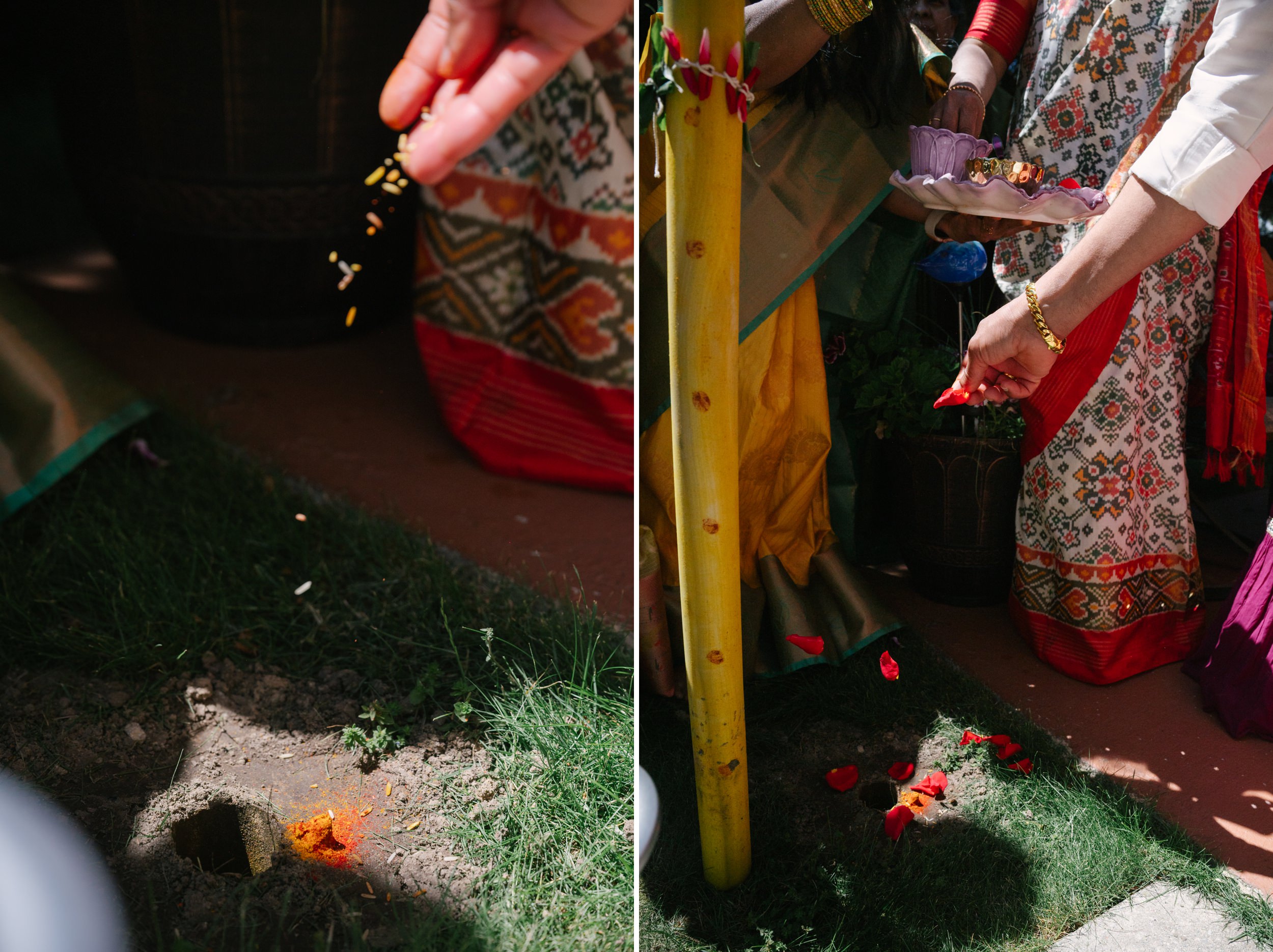 Nalugu Pellikuthuru ceremony for a telugu bride in Novi, Michigan, near Detroit. 